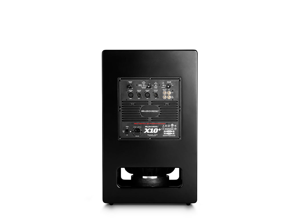 MK Sound SUB X10+ — Vista posteriore