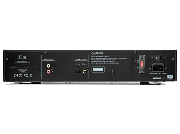 Musical Fidelity B1xcd, vista posteriore