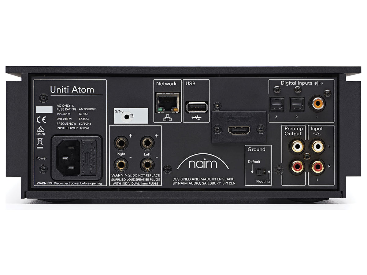 Naim Uniti Atom HDMI — Vista posteriore