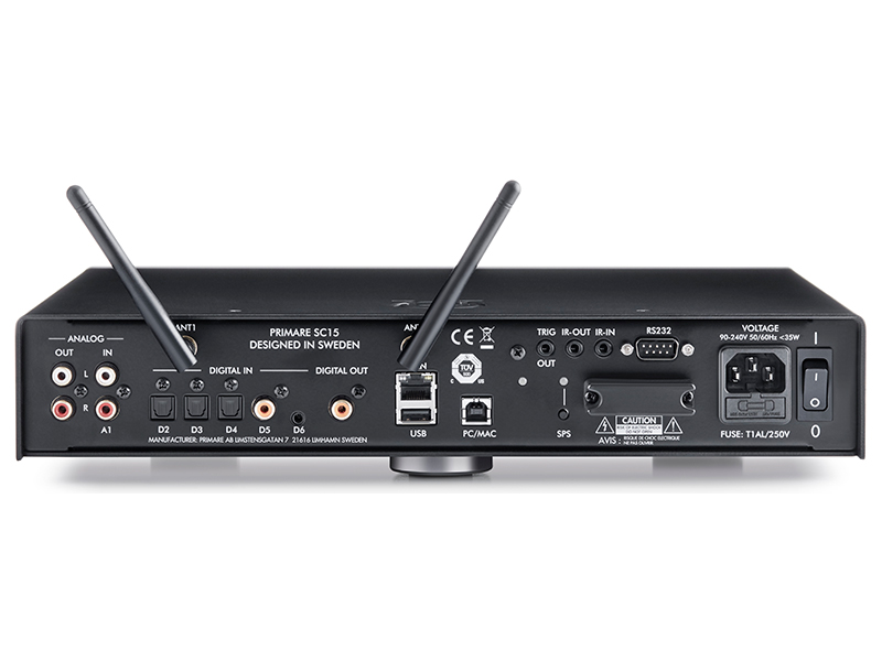 Primare SC 15 Prisma — Vista posteriore