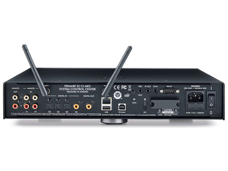 Primare  SC15 Prisma MK2 — Vista posteriore