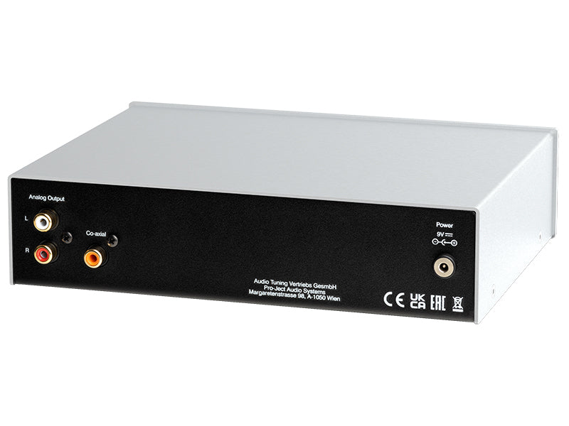 Pro-Ject CD Box S3, Vista posteriore Finitura Silver