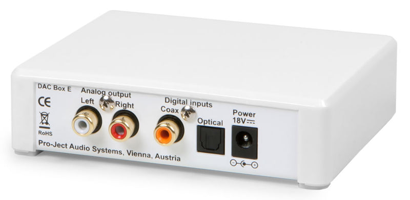 Pro-Ject DAC Box E, vista posteriore