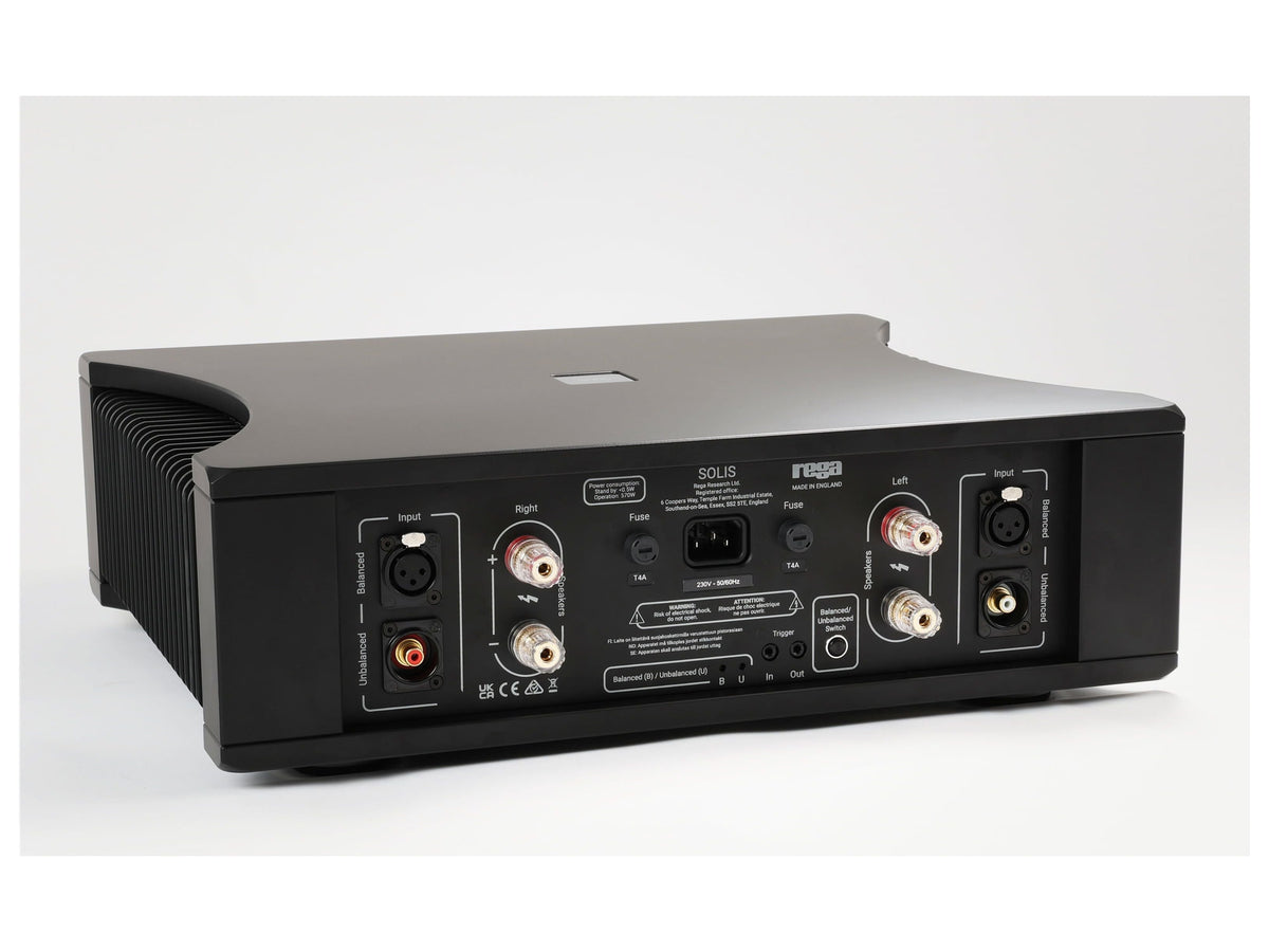 Rega Solis Power Amp — Vista posteriore