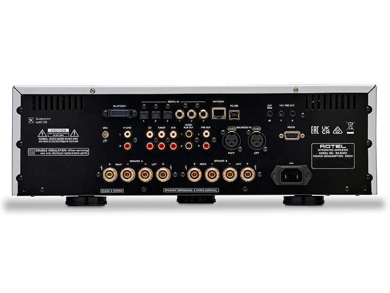 Rotel RA-6000 — Vista posteriore