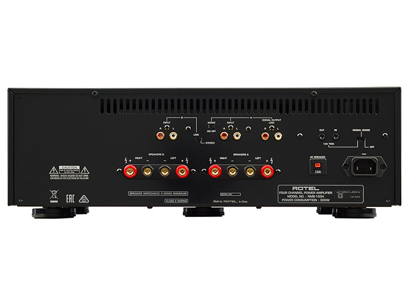 Rotel RMB-1504 — Vista posteriore