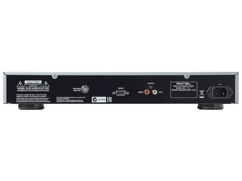 Rotel T-11 — Vista posteriore