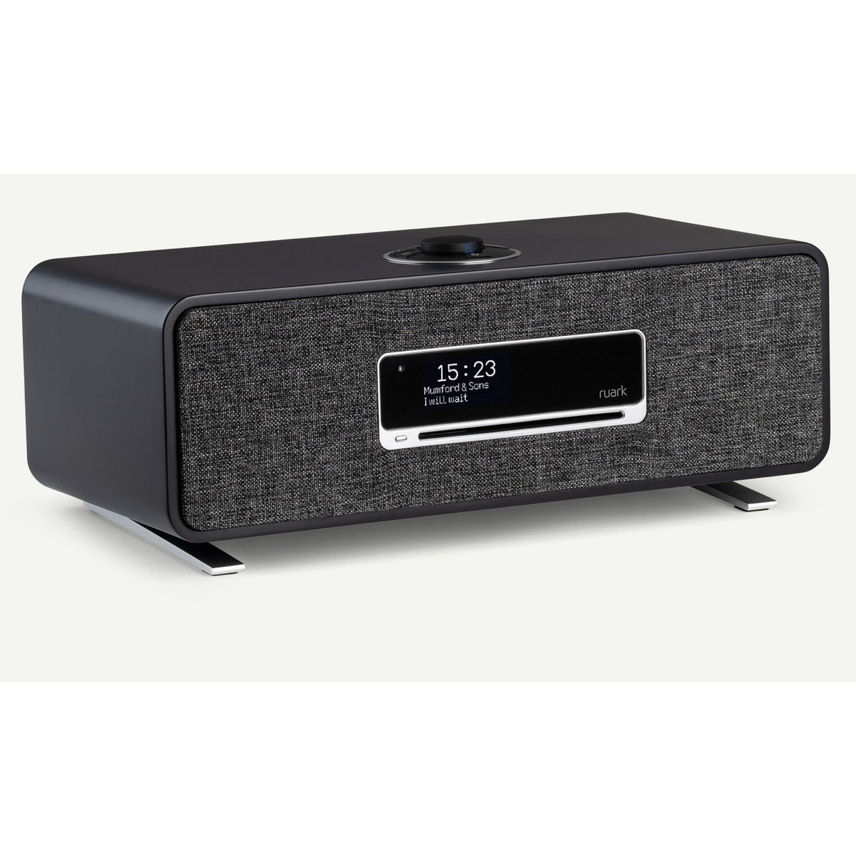 Ruark R3S, finitura Charcoal, vista di tre quarti