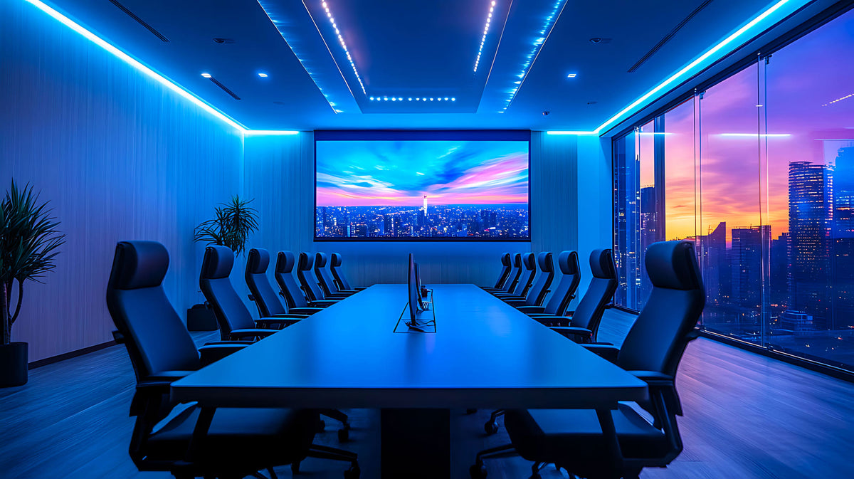 Screenline Inceiling Tensioned EVO 16:9 — in sala riunioni