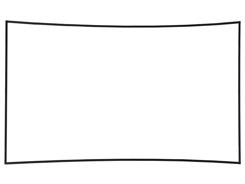 Screenline Living Thin Curved — versione curva, cornice da 5 mm