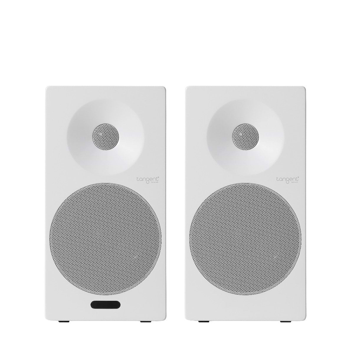 Tangent Spectrum II X5 Active BT, finitura bianca, la coppia vista di fronte