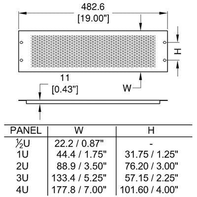 Domolift Ventilated rack panel
