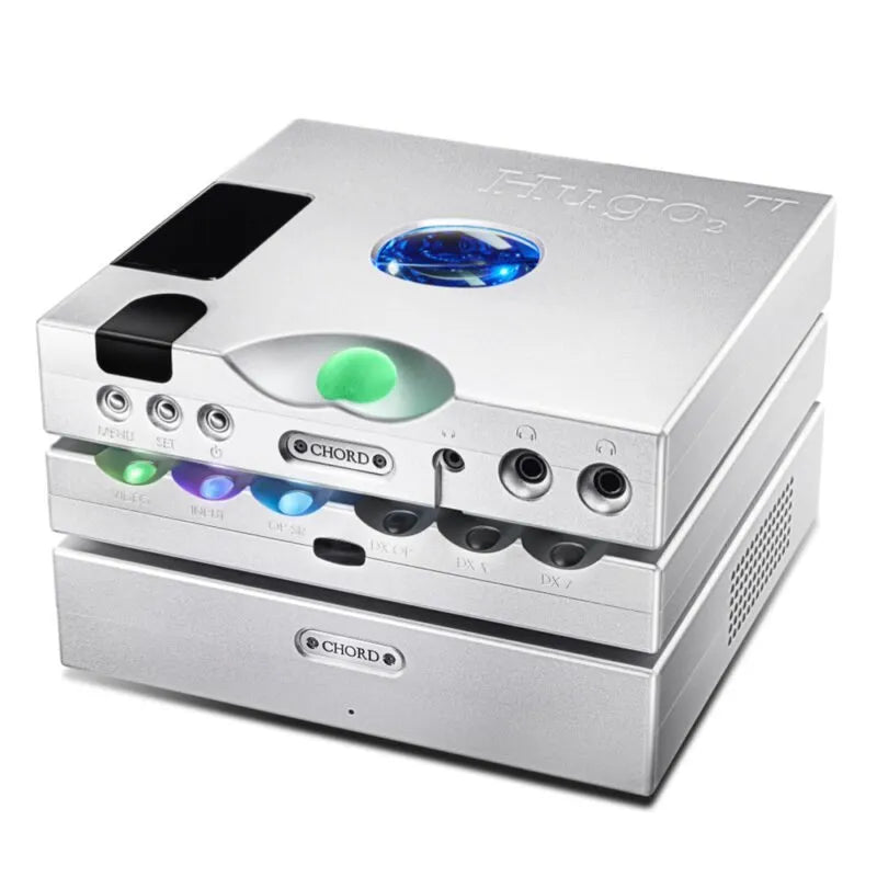 Chord Hugo M Scaler — silver, impilato con il DAC Hugo TT 2